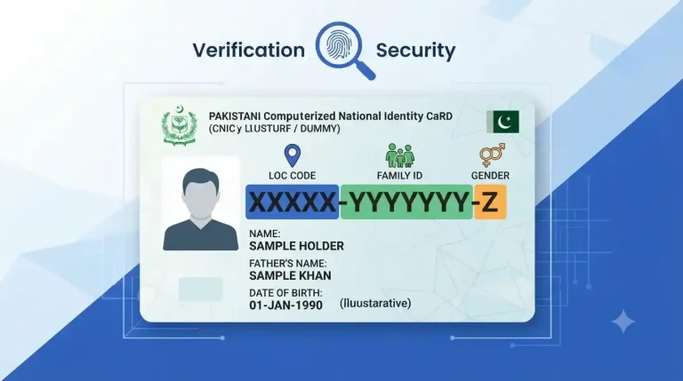 CNIC Numbers Structure Pakistan What Every Digit Means