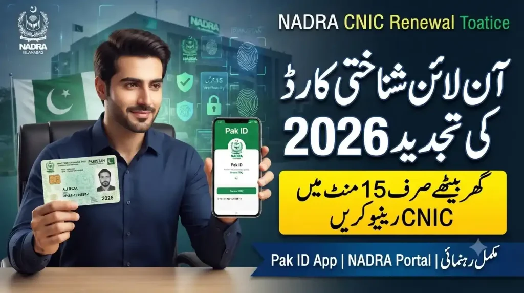 CNIC Renewal Online 2026 — Complete Guide