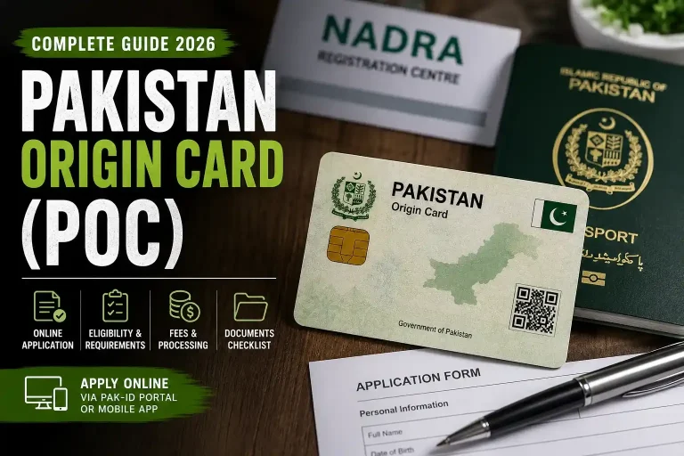 Pakistan Origin Card (POC) 2026: Apply Online