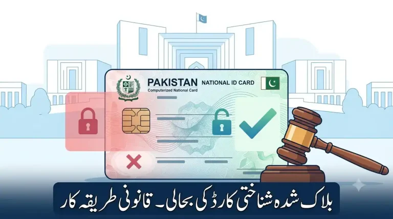 CNIC Blocked or Suspended How to Restore Your NADRA Identity Card