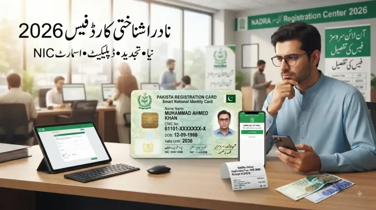 CNIC Fee Structure 2026 in Pakistan — NADRA Fees & Processing Time