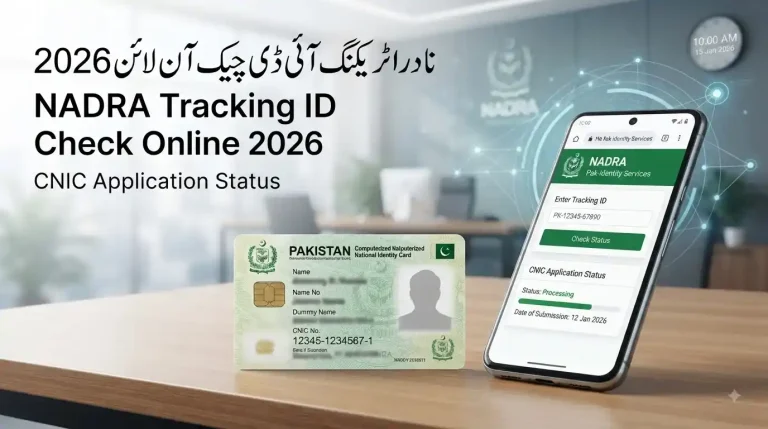 NADRA Tracking ID Check Online 2026