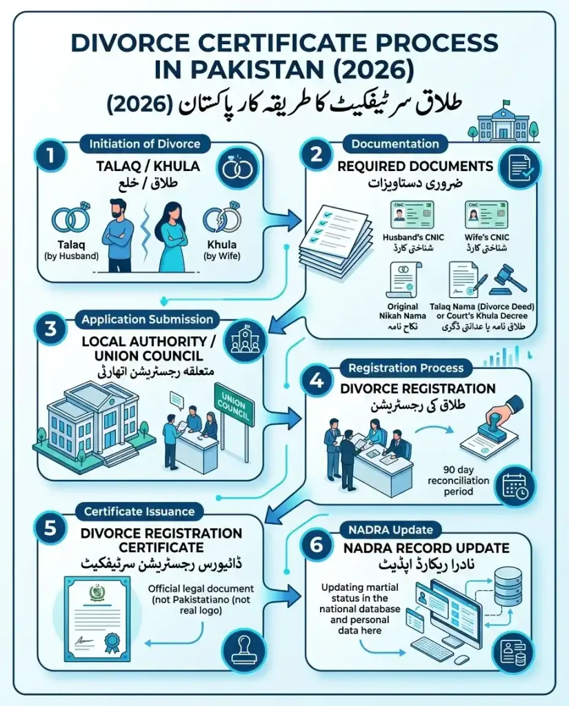 NADRA Divorce Certificate in Pakistan 2026