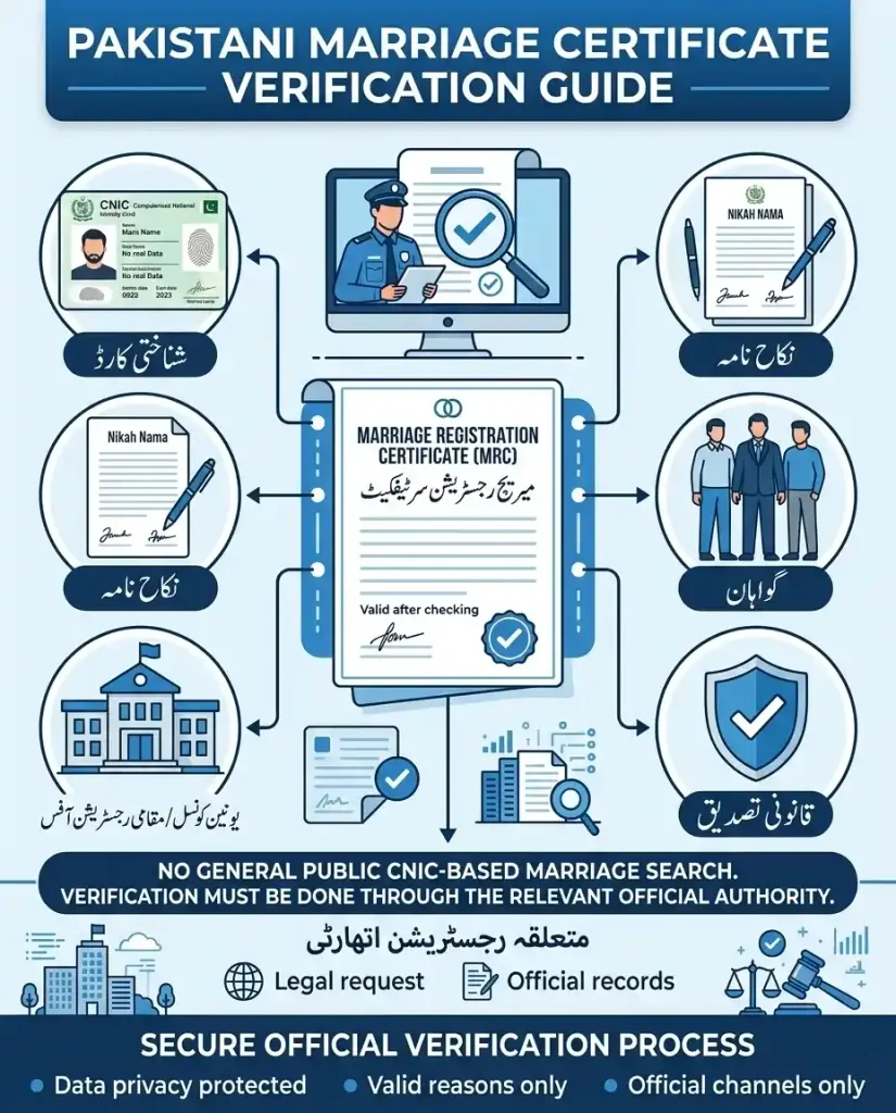 NADRA Marriage Certificate Online Check in Pakistan