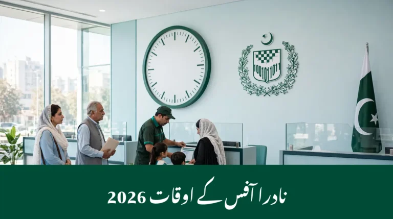 NADRA Office Timings 2026