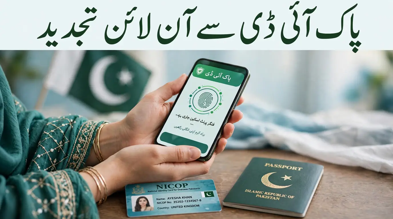 How to renew NICOP online through Pak ID step by step