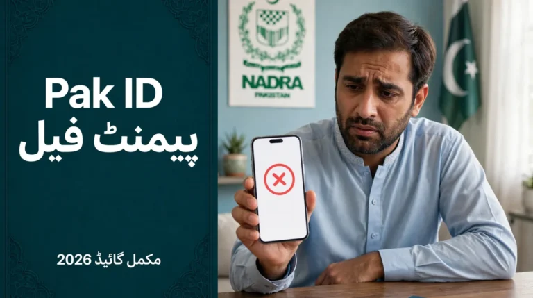 Pak ID Payment Failed - What to Do Pakistan 2026